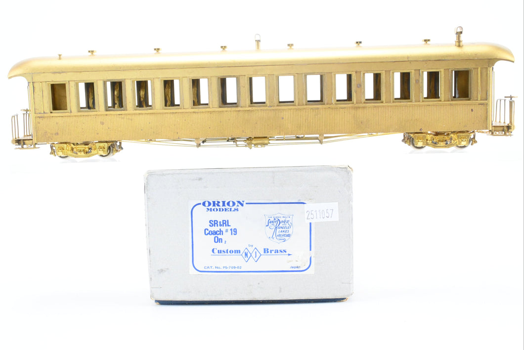 On2 Brass NJ Custom Brass SR&RL - Sandy River and Rangeley Lakes Coach No. 19