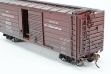 Load image into Gallery viewer, HO Brass NJ International MILW - Milwaukee Road Ribbed Boxcar 40&#39; Single Door Custom Painted &amp; Weathered
