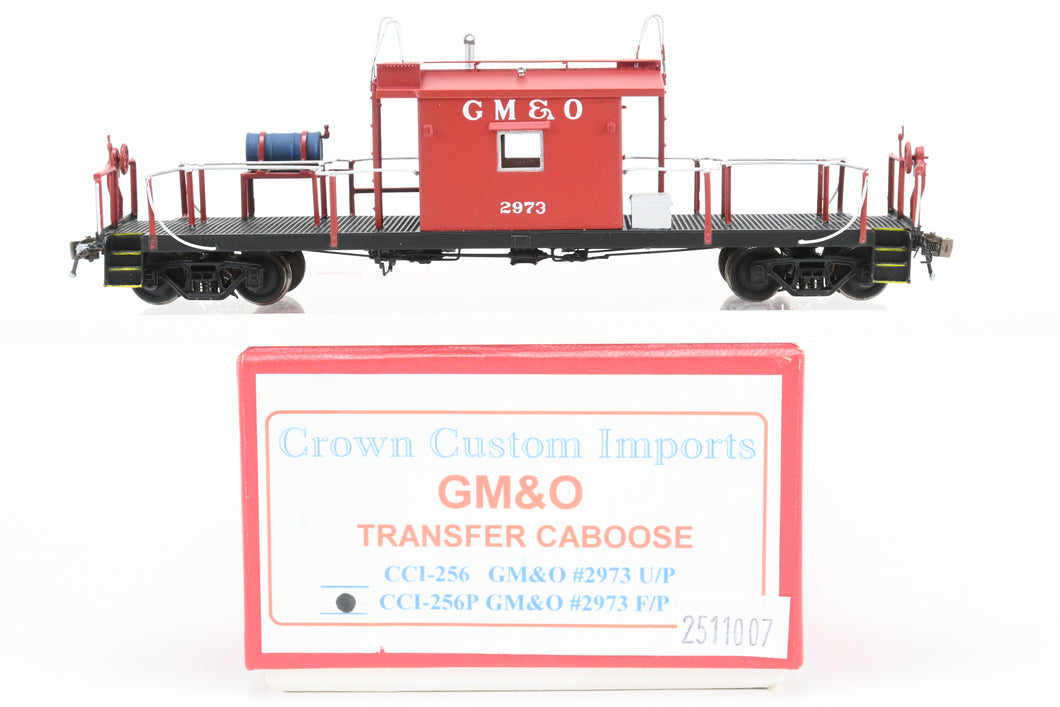 HO Brass Crown Custom Imports GM&O - Gulf Mobile & Ohio Transfer Caboose FP No. 2937