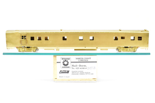 HO Brass Oriental Limited NP - Northern Pacific North Coast Limited Mail-Dorm #425 w/ Skirts