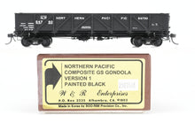 Load image into Gallery viewer, HO Brass W&amp;R Enterprises NP - Northern Pacific Composite GS Gondola Version 1 Factory Painted Black No. 54790
