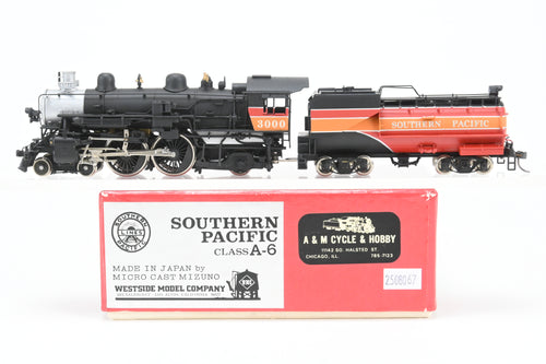 HO Brass Westside Model Co. SP - Southern Pacific Class A-6 Atlantic 4-4-2 F/P Daylight #3000