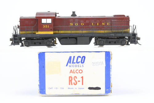 HO Brass Alco Models Soo Line ALCO RS-1 Road Switcher Custom Painted & Weathered