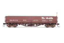 Load image into Gallery viewer, HOn3 Blackstone Models D&amp;RGW - Denver &amp; Rio Grande Western Drop Bottom Gondola Flying Grande Herald No. 800

