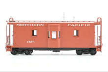 Load image into Gallery viewer, HO Brass W&amp;R Enterprises NP - Northern Pacific 36' Bay Window Caboose "AB" Brakes Version 3 Factory Painted Mineral Red No. 1524
