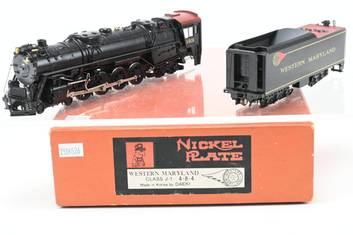 HO Brass Nickel Plate Products WM - Western Maryland 4-8-4 J-1 Potomac Custom Painted
