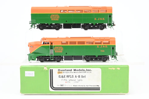HO Brass OMI - Overland Models Inc. EJ&E - Eljin, Joliet & Eastern Baldwin RF-15 Shark A/B Set Factory Painted No. 700 