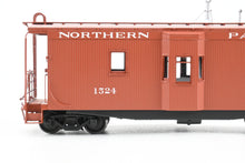 Load image into Gallery viewer, HO Brass W&amp;R Enterprises NP - Northern Pacific 36' Bay Window Caboose "AB" Brakes Version 3 Factory Painted Mineral Red No. 1524
