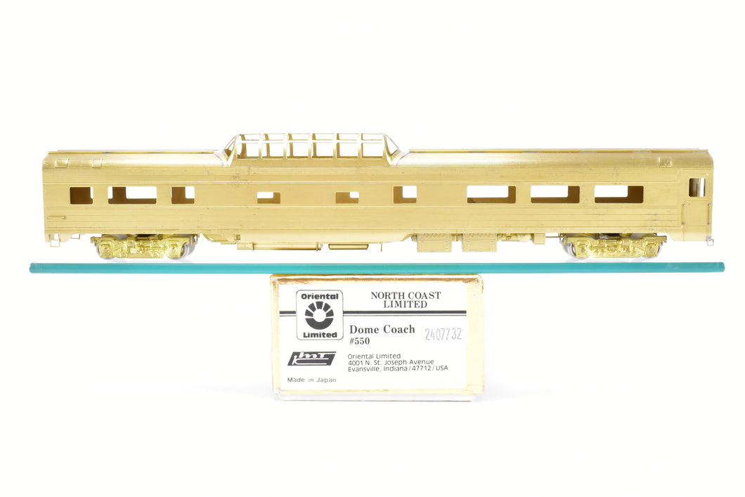 HO Brass Oriental Limited NP - Northern Pacific North Coast Limited Dome Coach #550