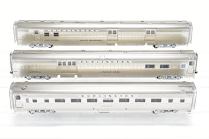 HO Brass TCY - The Coach Yard CB&Q/C&S/FW&D - Burlington Route 1940 Texas Zephyr 9-Car Set