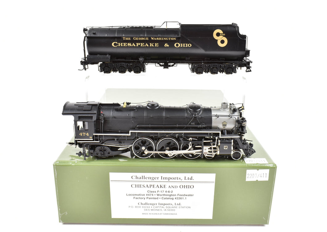 HO Brass CON CIL - Challenger Imports C&O - Chesapeake & Ohio Class F-17 - 4-6-2 Pacific FP No. 474, 