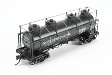 Load image into Gallery viewer, HO Brass W&amp;R Enterprises NP - Northern Pacific Pressed Steel Car Co. High Walkway Four Dome 8,000 Gallon Tank Car Custom Painted &amp; Weathered No. 101141

