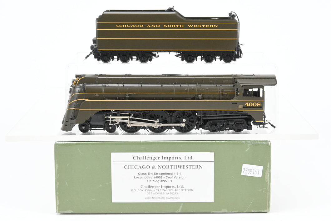 HO Brass CIL - Challenger Imports C&NW - Chicago & North Western Class E-4 Streamlined 4-6-4 Coal Version FP #4008