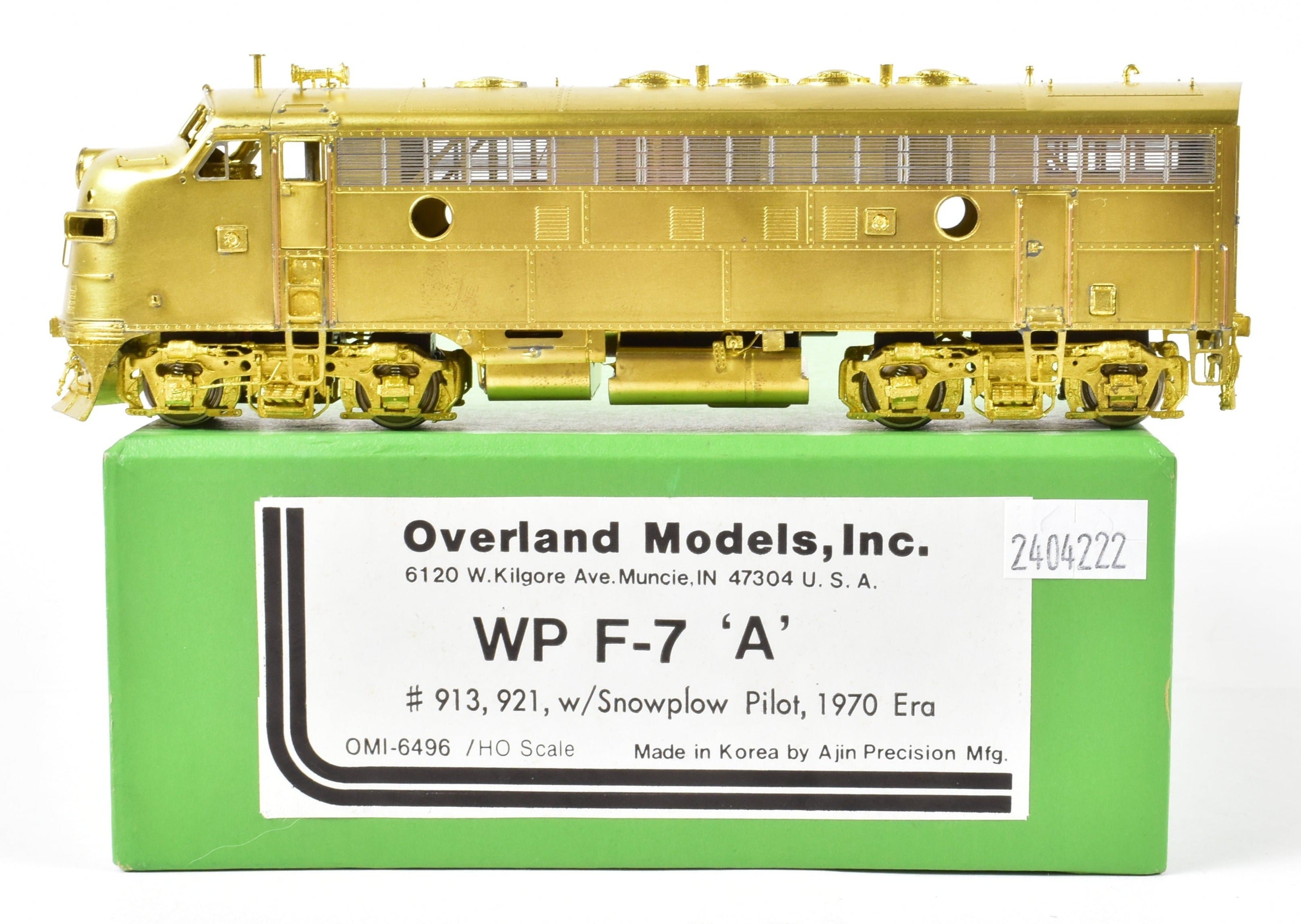HO Brass OMI - Overland Models Inc. WP - Western Pacific EMD F7A 