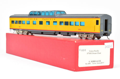 HO Brass S. Soho & Co. UP - Union Pacific ACF #7000 Series Dome Coach C/P #7003