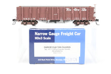 Load image into Gallery viewer, HOn3 Blackstone Models D&amp;RGW - Denver &amp; Rio Grande Western High Side Gondola Flying Grande Herald No. 1077
