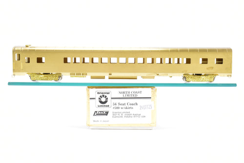 HO Brass Oriental Limited NP - Northern Pacific North Coast Limited 56-Seat Coach #500 w/Skirts