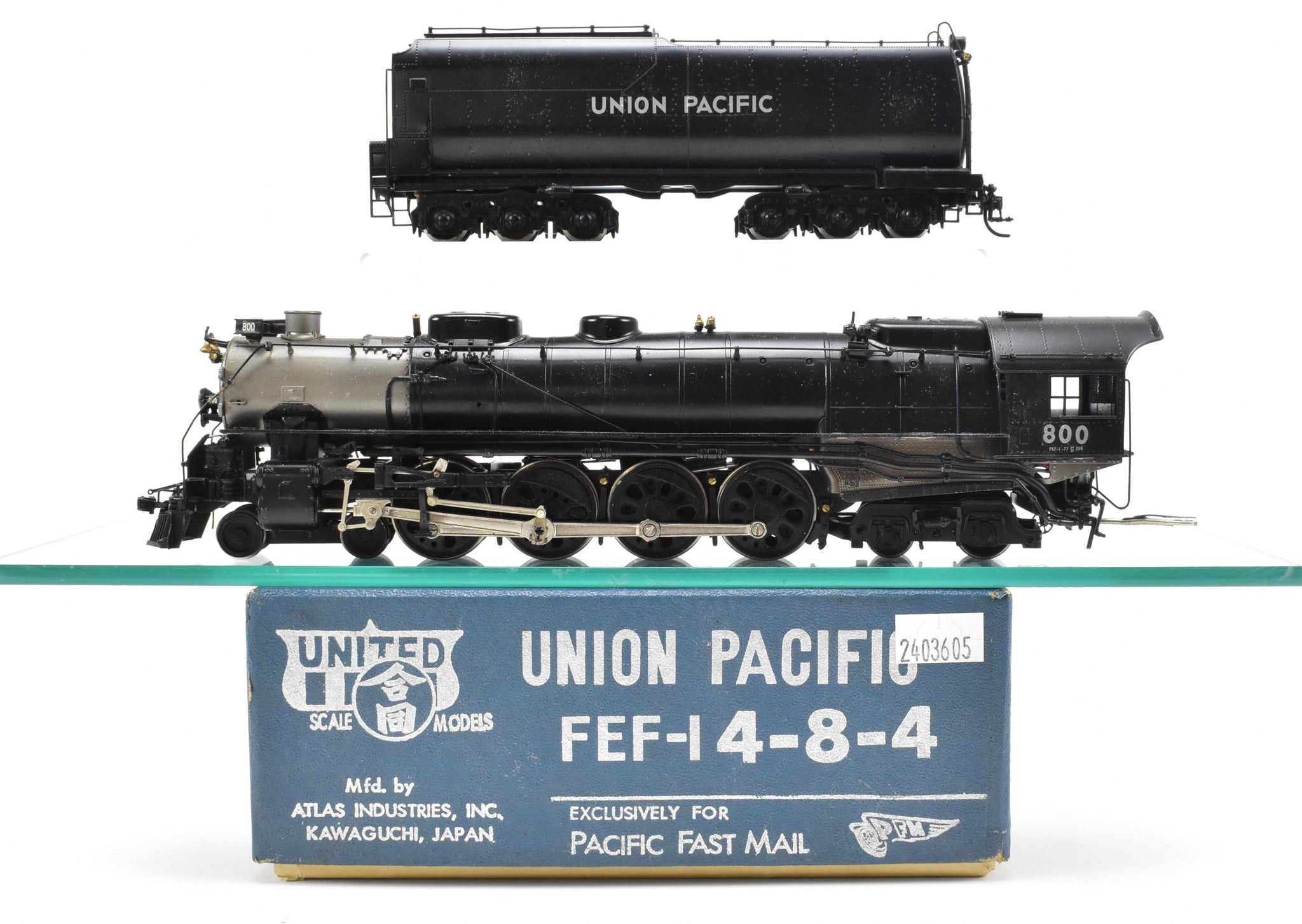 HO Brass PFM - United UP - Union Pacific 4-8-4 FEF-1 Northern C/P 