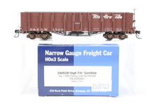 Load image into Gallery viewer, HOn3 Blackstone Models D&amp;RGW - Denver &amp; Rio Grande Western High Side Gondola Flying Grande Herald No. 1300

