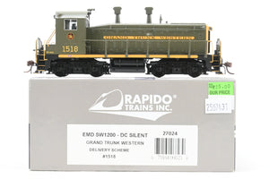 HO Rapido Trains, Inc. GTW – Grand Trunk Western EMD SW1200 Delivery Scheme