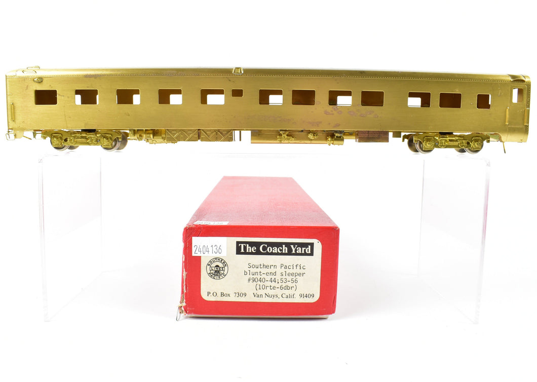 HO Brass TCY - The Coach Yard SP - Southern Pacific 10-6 Blunt End Sleeper SP 9040-44;53-56