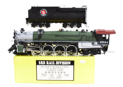 O Brass Sunset Models GN - Great Northern S-2 Class 4-8-4 Factory Painted No. 2584