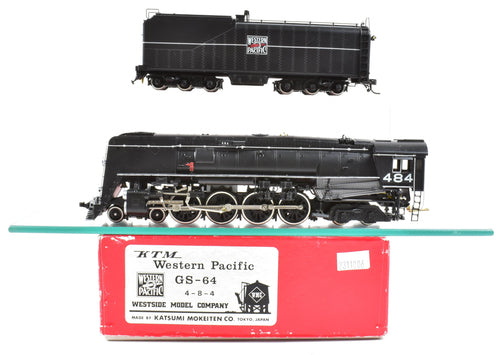 HO Brass Westside Model Co. WP - Western Pacific Class GS-64 4-8-4 Pro-Paint No. 464