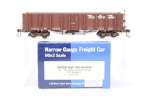 Load image into Gallery viewer, HOn3 Blackstone Models D&amp;RGW - Denver &amp; Rio Grande Western High Side Gondola Flying Grande Herald No. 1165
