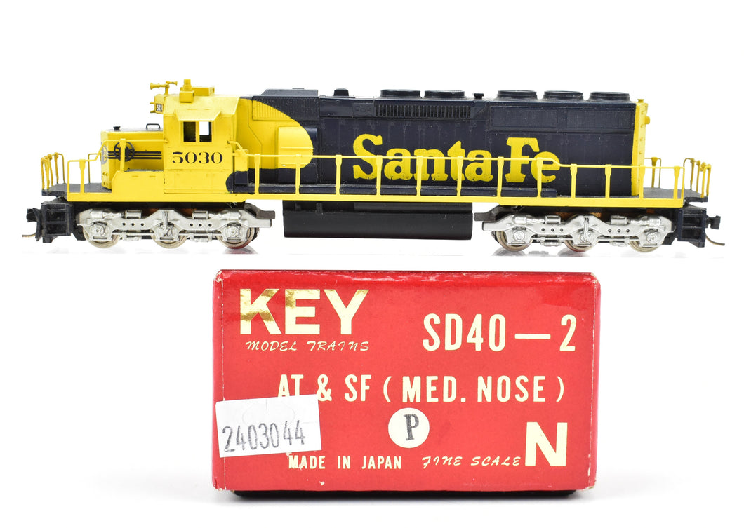 N Brass Key Imports AT&SF - Santa Fe EMD SD40-2 Med. Nose No. 5030 FP
