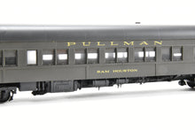 Load image into Gallery viewer, HO Brass PSC - Precision Scale Co. Pullman 80&#39; Sleeper 10-1-2 Plan 4074 Single Vestibule w/Mechanical Air Lettered &quot;Sam Houston&quot;

