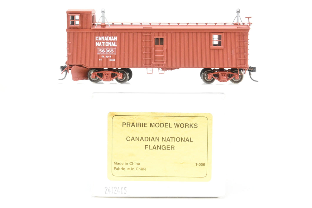 HO Brass Prairie Model Works CNR - Canadian National Railway Flanger, Factory Painted No. 56365