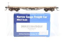 Load image into Gallery viewer, HOn3 Blackstone Models D&amp;RGW - Denver &amp; Rio Grande Western 30’ Flat Car Weathered No. 6013 Weathered
