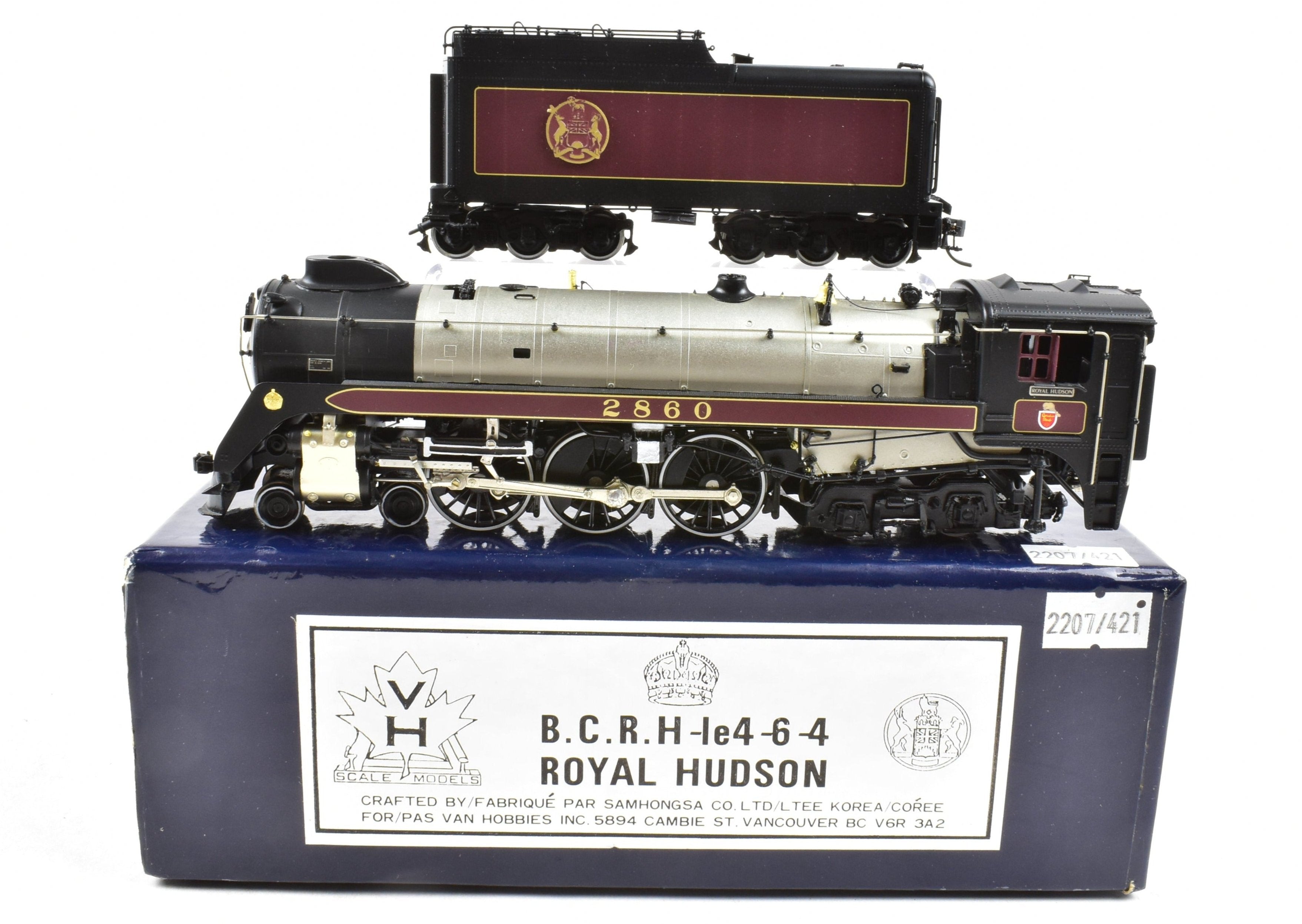 HO Brass CON Van Hobbies B.C.R. - British Columbia Railway 4-6-4