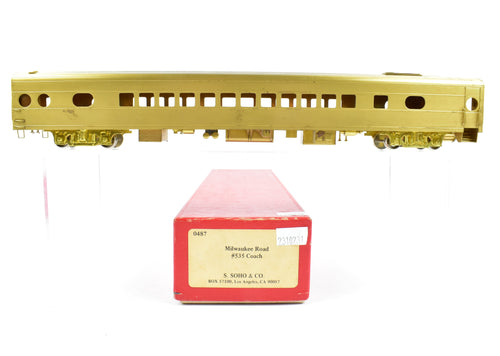 HO Brass Soho MILW - Milwaukee Road #535 Coach