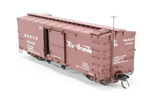 Load image into Gallery viewer, HOn3 Blackstone Models D&amp;RGW - Denver &amp; Rio Grande Western 30' Box Car Flying Grande Herald No. 3446
