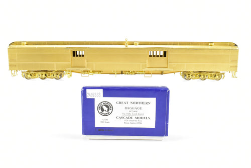 HO Brass Cascade Models GN - Great Northern Baggage Original w/Square Ends Wood Doors #475-486