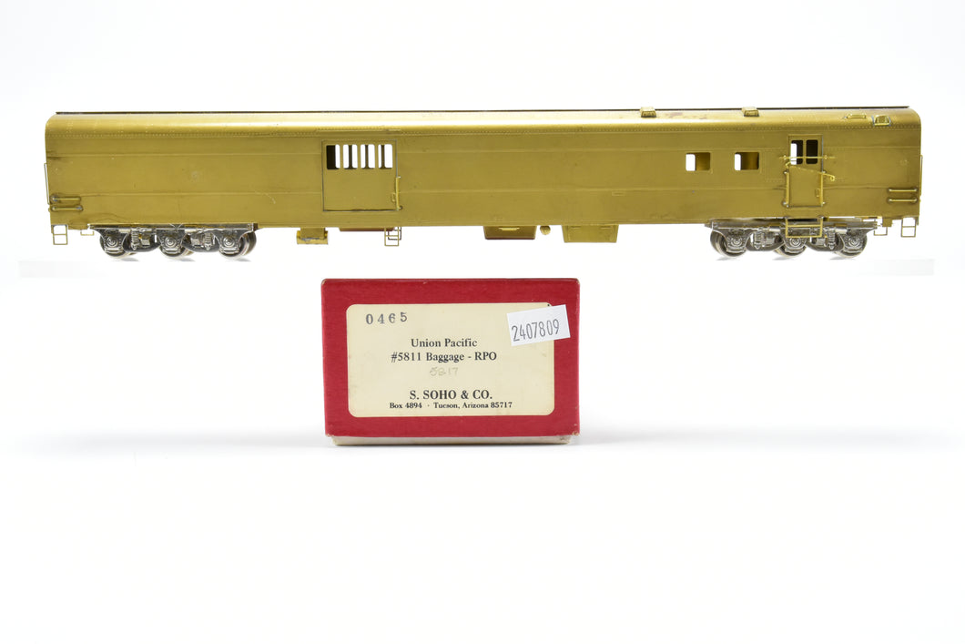 HO Brass S. Soho & Co. UP - Union Pacific ACF 1949 #5811 Baggage RPO