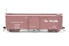 Load image into Gallery viewer, HOn3 Blackstone Models D&amp;RGW - Denver &amp; Rio Grande Western 30' Box Car Flying Grande Herald No. 3240
