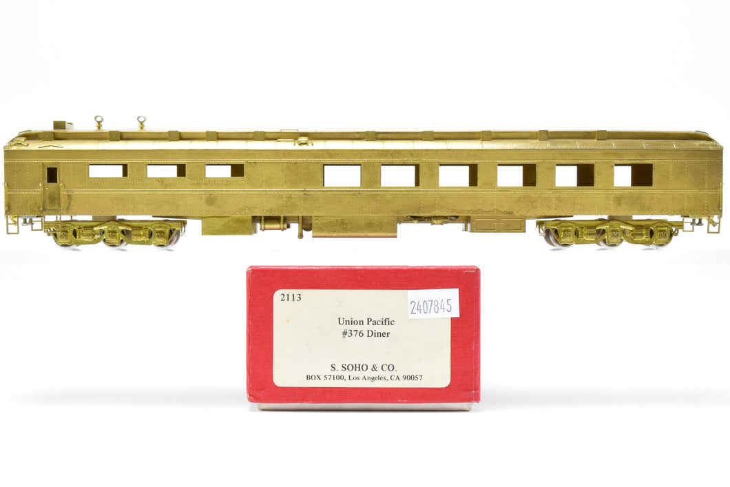 HO Brass S. Soho & Co. UP - Union Pacific 77' Pullman Standard HW #376 Diner