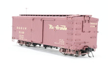 Load image into Gallery viewer, HOn3 Blackstone Models D&amp;RGW - Denver &amp; Rio Grande Western 30' Box Car Flying Grande Herald No. 3109
