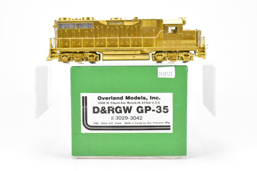 HO Brass OMI - Overland Models Inc. D&RGW - Denver & Rio Grande Western EMD GP-35 #3029-3042 (Copy)