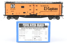 Load image into Gallery viewer, O Brass Pecos River Brass ATSF - Santa Fe SFRD Rr-40 Class Steel Refrigerator Car FP No. 8599
