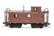 Load image into Gallery viewer, HO Brass NWSL - Northwest Short Line NP - Northern Pacific 1700 Series Wood Caboose 1940’s Rebuilt Custom Painted &amp; Weathered No. 1204
