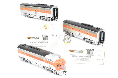 HO BLI - Broadway Limited Imports WP - Western Pacific EMD F3A/B/B Set with Paragon 4 DCC and Sound