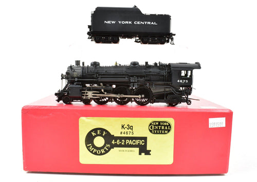 HO Brass Key Imports NYC - New York Central K-3q 4-6-2 Pacific Factory Painted No. 4675