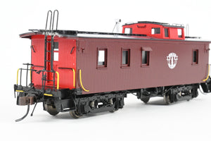 HO Brass Railworks B&M - Boston & Maine Wood Caboose w/Wide Monitor Factory Painted