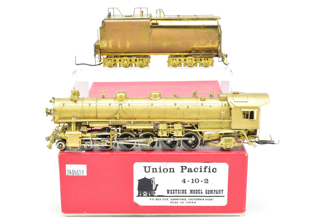HO Brass Westside Model Co. UP - Union Pacific 4-10-2 w/ LMB Tender AS-IS