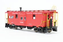 Load image into Gallery viewer, HO Brass OMI - Overland Models, Inc. C&amp;NW - Chicago &amp; North Western Steel Bay Window Caboose FP Red No. 10396
