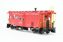 Load image into Gallery viewer, HO Brass OMI - Overland Models, Inc. C&amp;NW - Chicago &amp; North Western Steel Bay Window Caboose FP Red No. 10396
