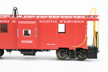 Load image into Gallery viewer, HO Brass OMI - Overland Models, Inc. C&amp;NW - Chicago &amp; North Western Steel Bay Window Caboose FP Red No. 10396
